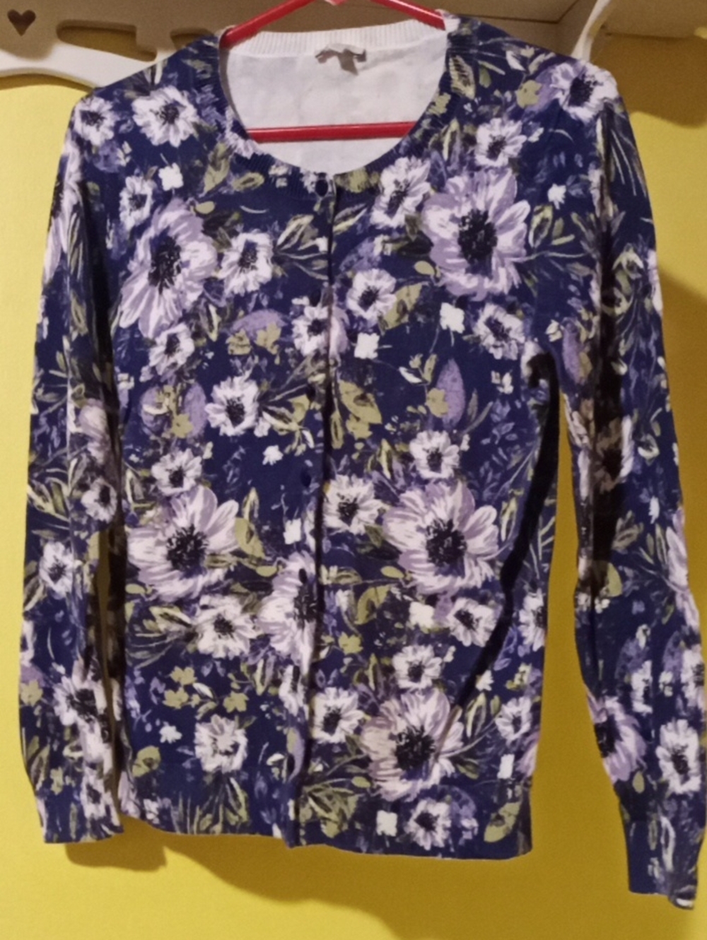 Purple Floral Talbot Cardigan